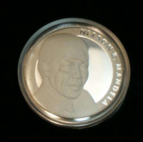 Mandela 5oz Silver medallion