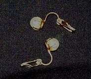 Vintage 'Monet' Rolled Gold Brooch/Pin with Faux Pearl and Ear-rings