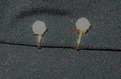 Vintage 'Monet' Rolled Gold Brooch/Pin with Faux Pearl and Ear-rings