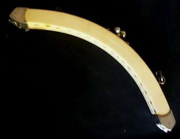 VINTAGE FRENCH IVORY CELLULOID HANDBAG FRAME