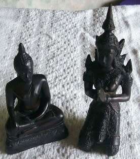 KNEELING THEPPANOM AND BURMESE BUDDAH