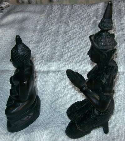 KNEELING THEPPANOM AND BURMESE BUDDAH