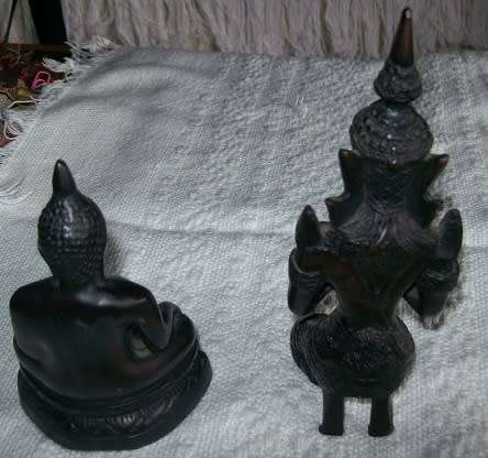 KNEELING THEPPANOM AND BURMESE BUDDAH