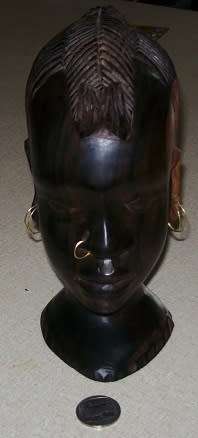 EBONY WOMAN'S HEAD