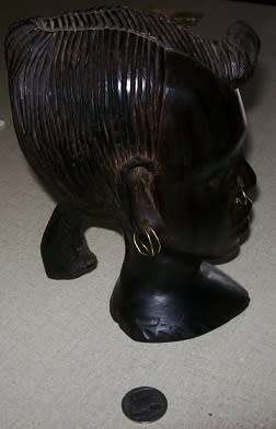 EBONY WOMAN'S HEAD