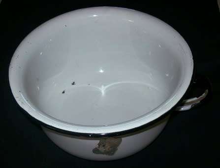 ENAMEL CHAMBER POT Hendler and Hendler