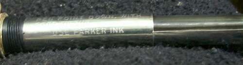 VINTAGE BLUE MARBLE PARKER FOUNTAIN PEN HOLDER