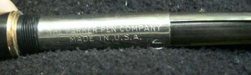 VINTAGE BLUE MARBLE PARKER FOUNTAIN PEN HOLDER