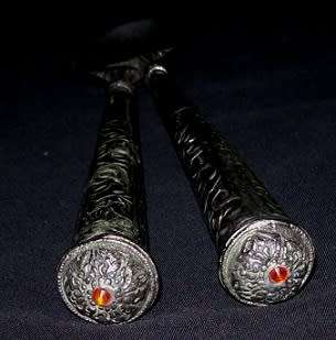 SILVER PLATED PEWTER SALAD SERVERS