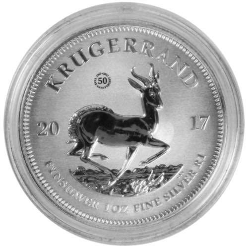 2017 | Krugerrand | 1oz Fine-Silver | Premium Uncirculated | Encapsulated with Certificate.