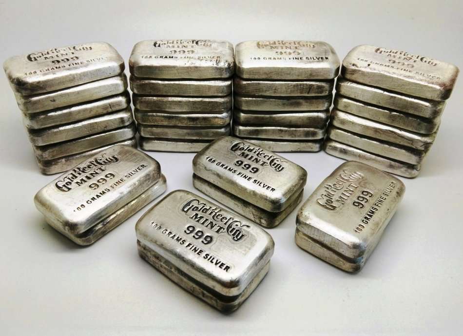 Gold Reef City Mint | 100g Fine .999 Silver Bars | Limited Stock | Buy Now | Low Price