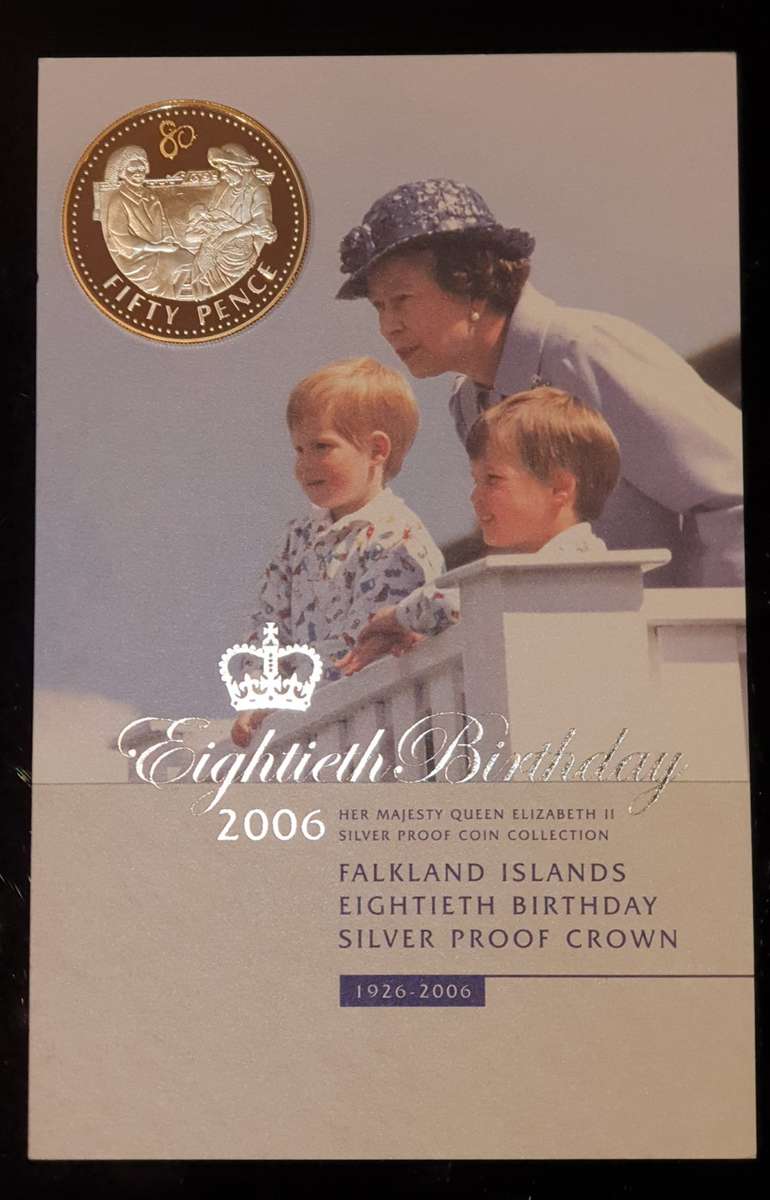 2006 | 50 Pence | Birth of Prince William | Silver Proof Crown | UK Royal Mint | R1 Start | NR