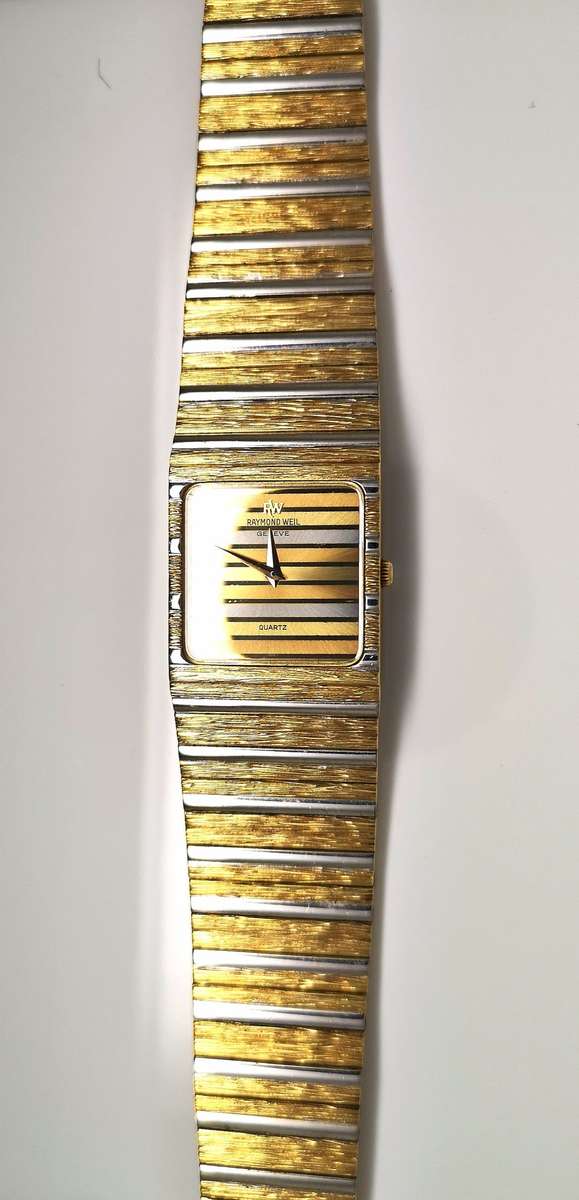 Vintage | RAYMOND WEIL | GENEVE | Designer Watch | 18K Gold Plated | Authentic | R1 Start