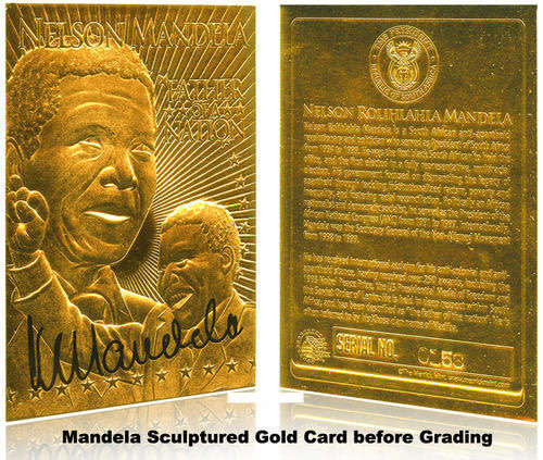 20 x Nelson Mandela | 2013 | Limited Edition | Graded 10 GEM-MT | 23kt | Gold Foil Cards | R1 Start