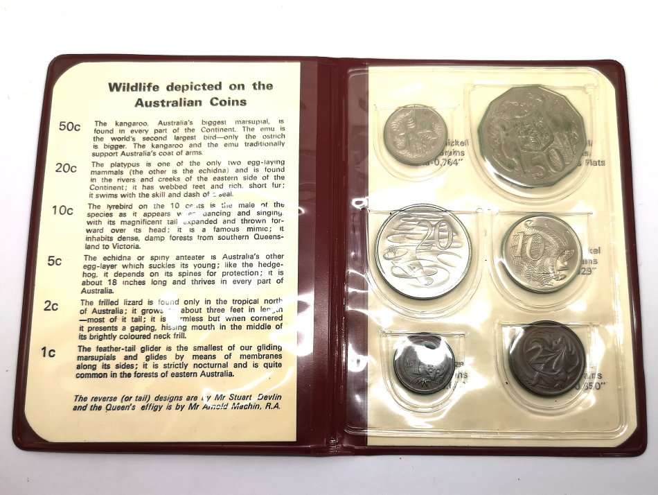 1973 | Royal Australian Mint | Wildlife | 6 Coin UNC Set Mint Pack | Red Booklet With Info |R1 Start