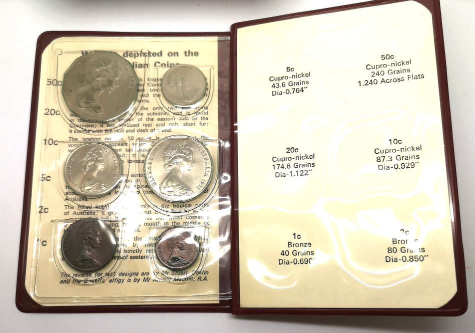 1973 | Royal Australian Mint | Wildlife | 6 Coin UNC Set Mint Pack | Red Booklet With Info |R1 Start
