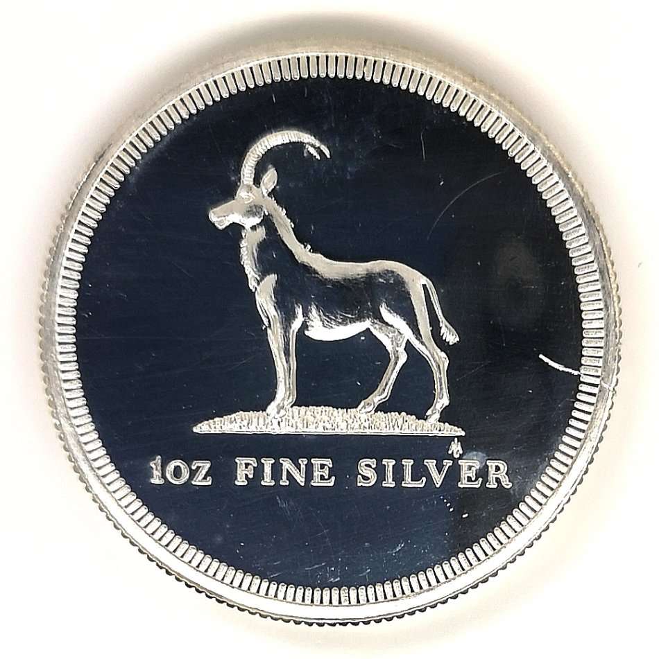 1oz | Proof | Rhodesian Silver | Precious Metals Ware | Encapsulated | Rarely Seen | R1 Start NR