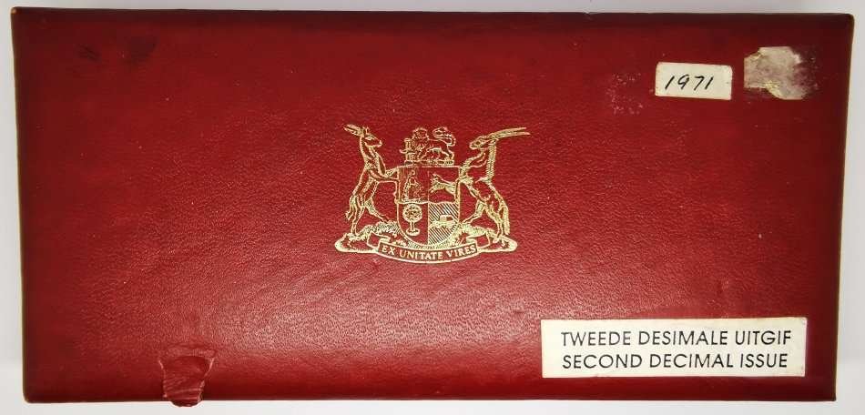 1971 | South Africa | Second Decimal Issue | Long Proof Set | No Gold | Red Box