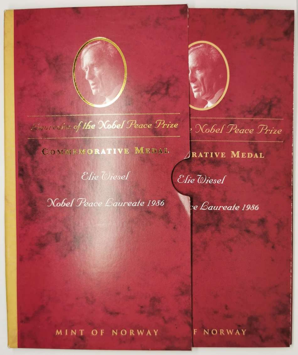 1999 | Elie Wiesel | Nobel Peace Prize Laureate 1986 | Mint Of Norway | 1 Troy Ounce