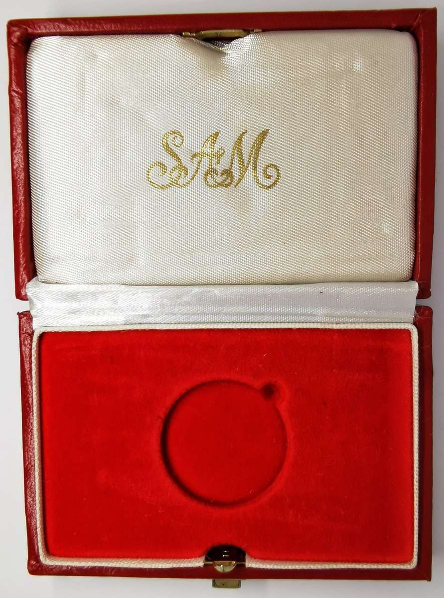 Empty Red SA Mint Box | Half Ounce Kruger Rand