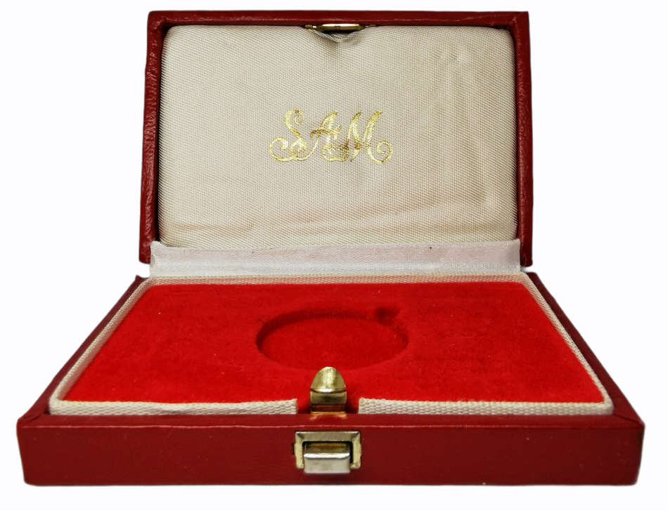 Empty Red SA Mint Box | Half Ounce Kruger Rand