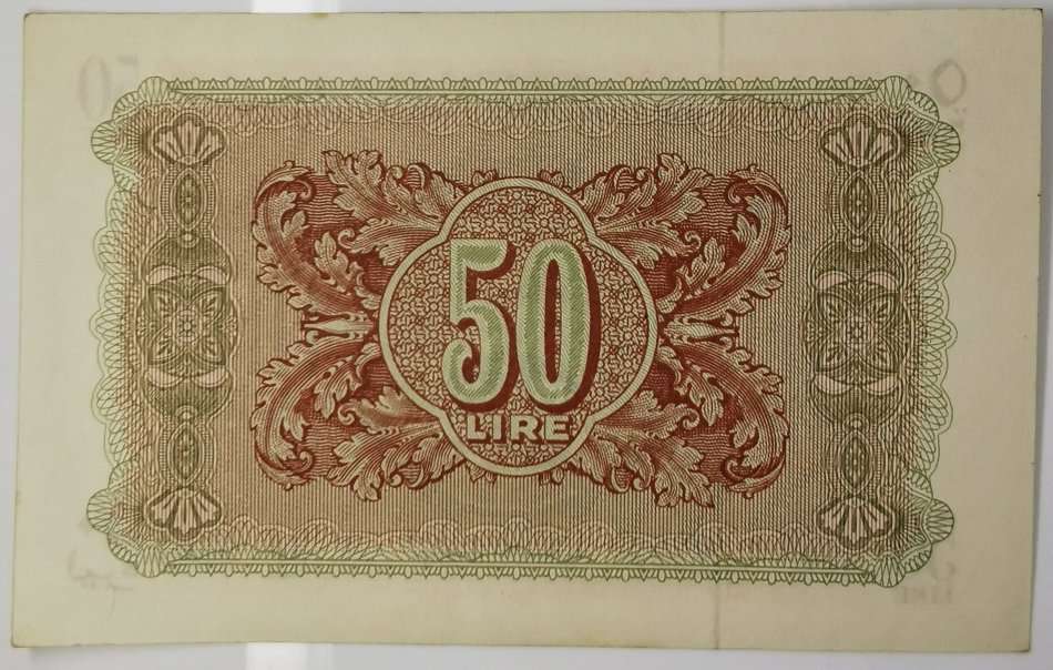 1943 | 50 Lire | Issued note | Military Issues | Libya