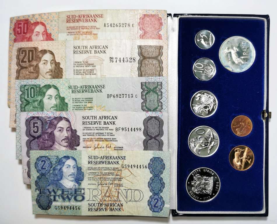 1984 Proof Set | With Silver R1 | PLUS | Full Set Of Gerhard de Kock Notes | Buy Now price | R750
