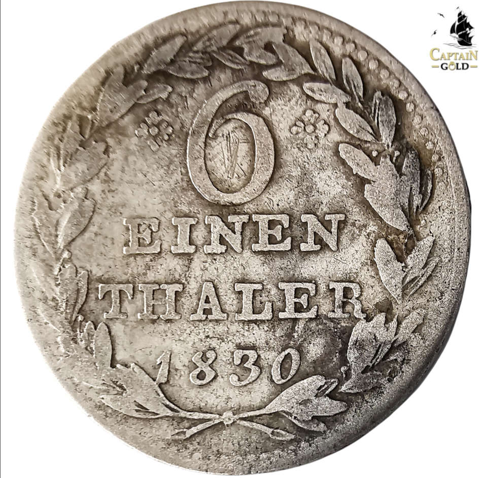 1830 |  Thaler | Wilhelm II | Germany | 191 Year Old Silver (.500) Coin