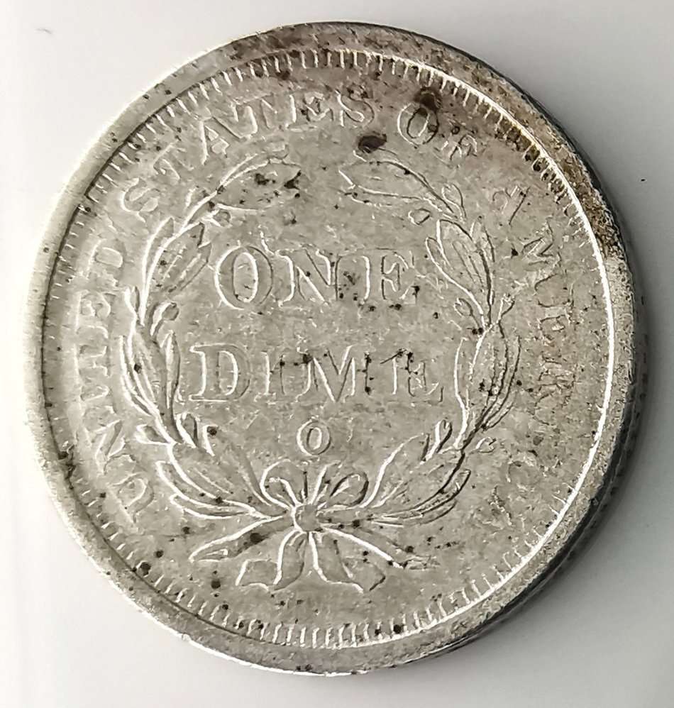 1842 | 1 Seated Liberty Dime | With Stars, No Arrows United States | 179 Year Old Silver (.900) Coin
