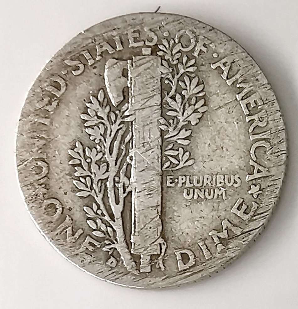 1936 | 1 Dime | Mercury Dime | United States | 85 Year Old, 17.9 mm Silver (.900) Coin