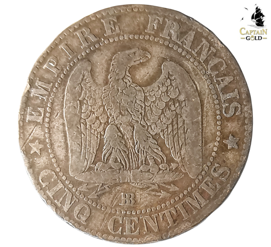 1856 | 5 Centimes | Napoleon III | France | 165 Year Old, 25 mm Coin