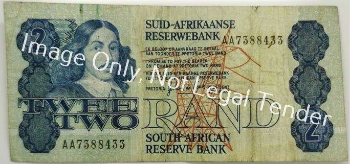 2 Rand Note | South Africa | Signature: G. P. C. de Kock