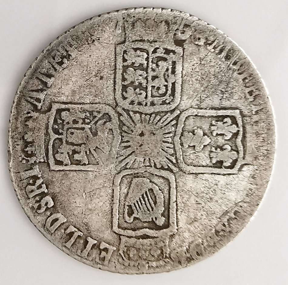 1758 | 6 Pence | United Kingdom  | 21 mm Silver (.925) Coin | George II | Older bust