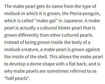 Cream | Mabe Pearl | Natural | Round | 9.74ct | Size: 13.7 x 9.7
