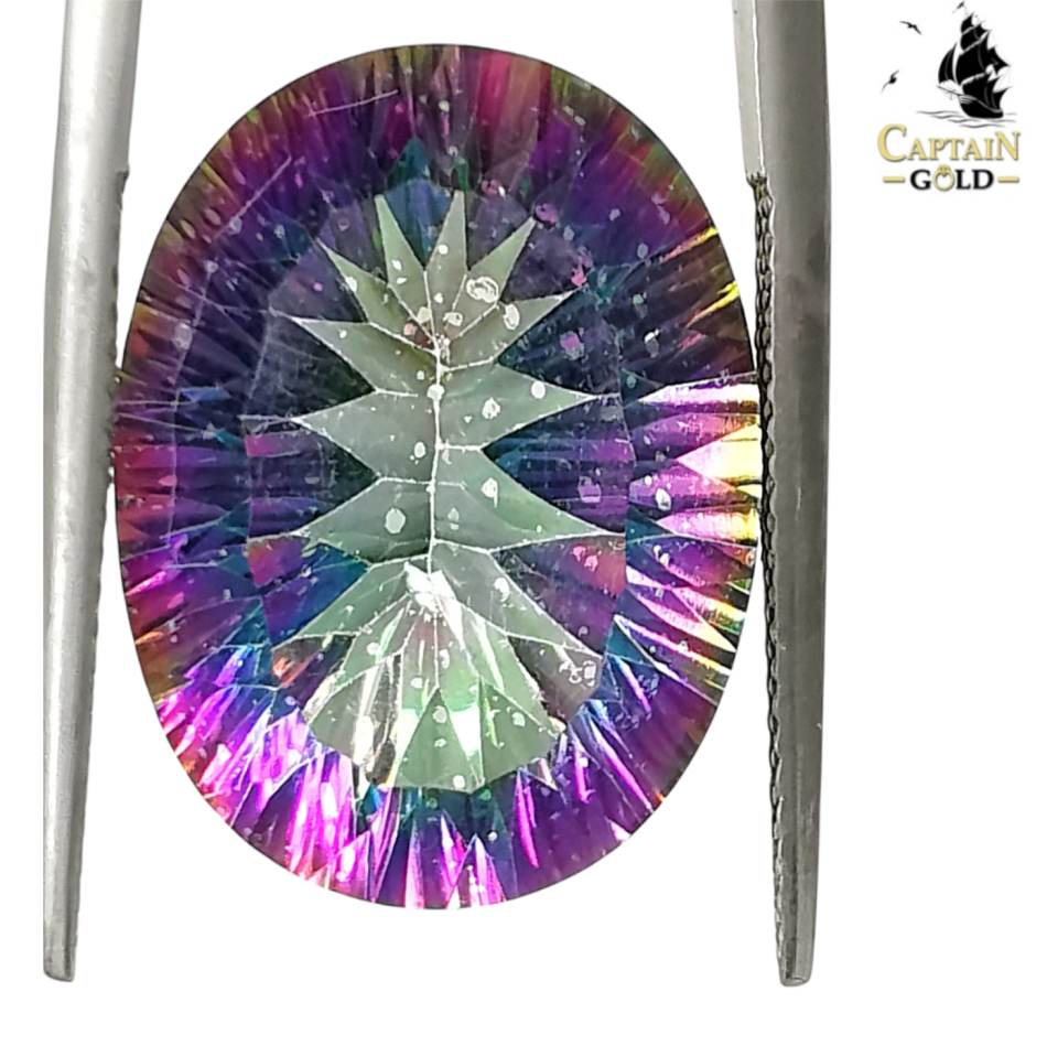 Topaz | Mystic | Oval Cut | 18.17ct | Size: 20 x 15.1 x 10.6