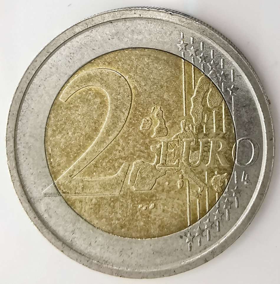 2002 | 2 Euro | Italy | Beatrix | 1st map | 25.75 mm