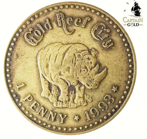 1993 | 1 Penny | Gold Reef City | South Africa | 30.90 mm | Souvenir medal