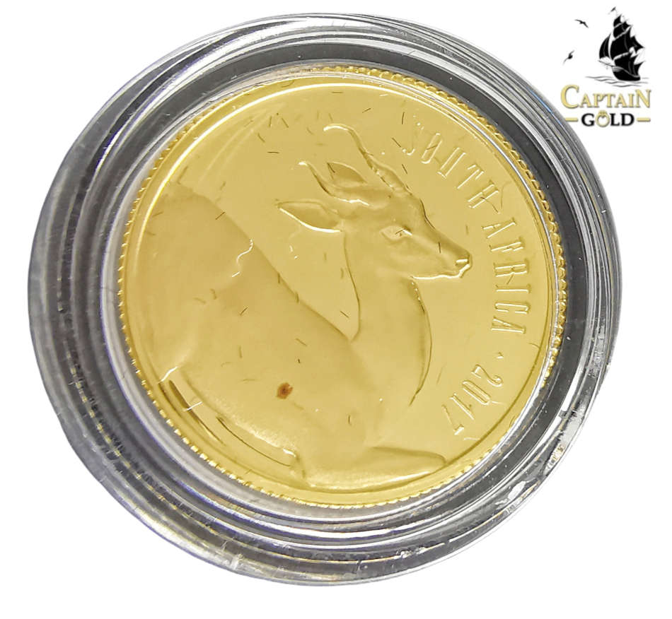 2017 | 1/10 oz | R10 | 24 Carat Gold | SA MINT | Springbok | Natura Series