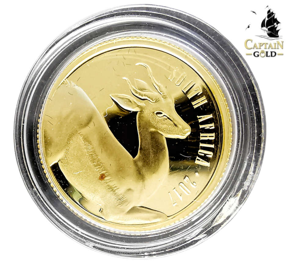 2017 | 1/10 oz | R10 | 24 Carat Gold | SA MINT | Springbok | Natura Series