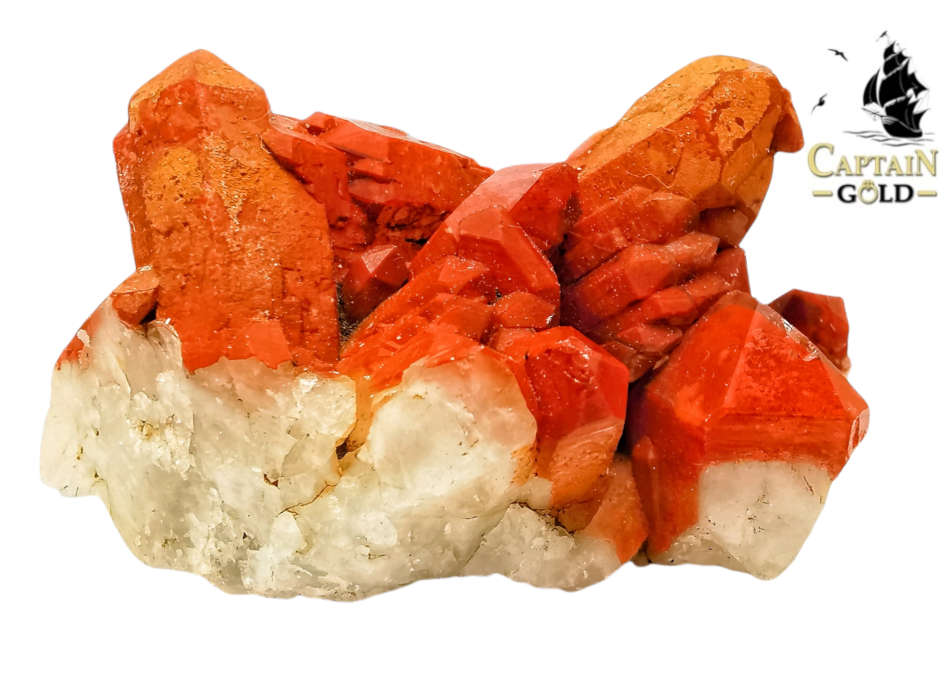 Orange River | Hematite | Quartz Cluster | 66.06g