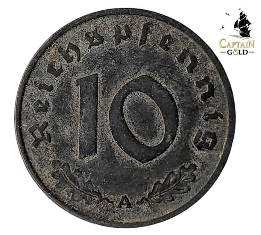 1943 | A | 10 Reichspfennig | Germany | 21 mm