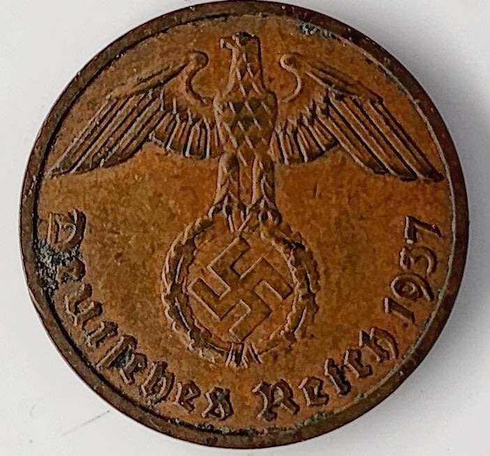1937 | F | 2 Reichspfennig | Germany | 20 mm