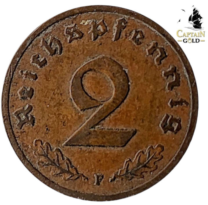 1937 | F | 2 Reichspfennig | Germany | 20 mm