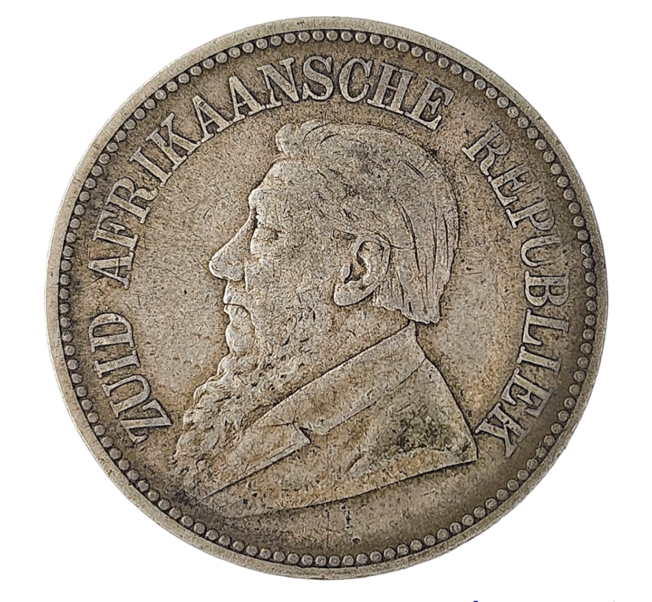 1896 | 2½ Shillings | Zuid Afrikaansche Republiek | Silver (.925) 32.3 mm Coin