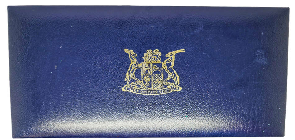 1985 | Silver Proof Set | South Africa | Silver and Nickel R1 | Including Blue Long Box