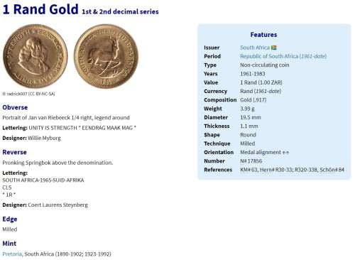 1982 | Proof | R1 | .917 Gold 4g | 2nd Decimal Series | Buy Now