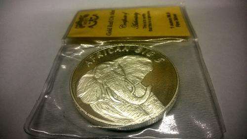 Big 5 bullion coins , Elephant 1 ounce fine Silver 99.9 coin !!!! with certificate