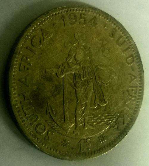 1954 1 Shilling 50% Silver !! Complete your collection ...