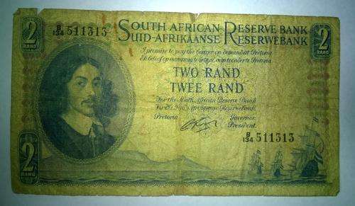 OLD 2 Rand bank note!!! stunning note ,have a look