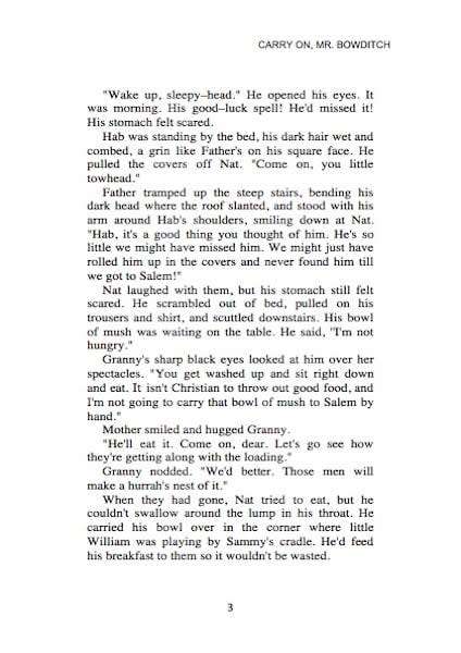 Carry On, Mr. Bowditch